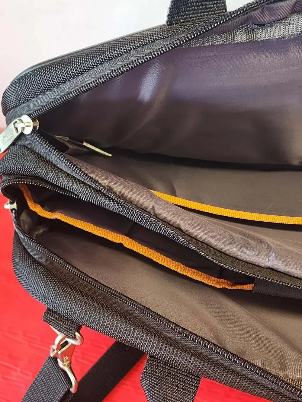 eBags Black Nylon Laptop Briefcase Shoulder Bag